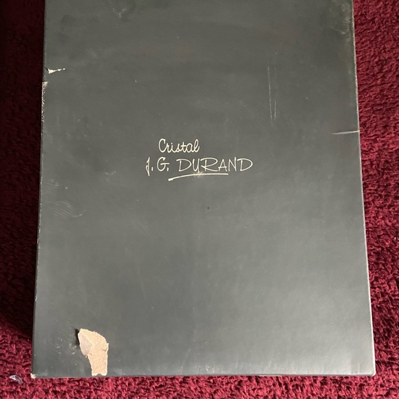 Vintage early 1980s JG Durand Set of 6 Port Wine Glasses in Box Never Used - Picture 6 of 8